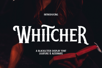 Whitcher Font: Bold Display Type for Creative Design Projects