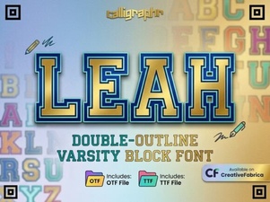 Leah Font: a Modern Typeface for Creative Design Projects