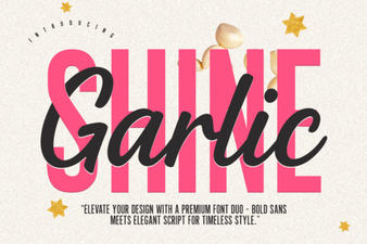 Garlic Shine Font: Bold Display Type for Creative Projects