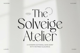 Elegant Design with the Solveige Atelier Font for Creative Projects