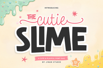 Discover the Adorable Cutie Slime Duo Font for Creative Design