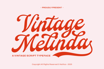 Vintage Melinda Font: Elegant Retro Script for Creative Projects