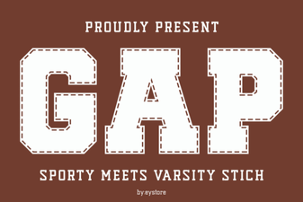 Gap Sporty Font for Bold and Energetic Design Projects